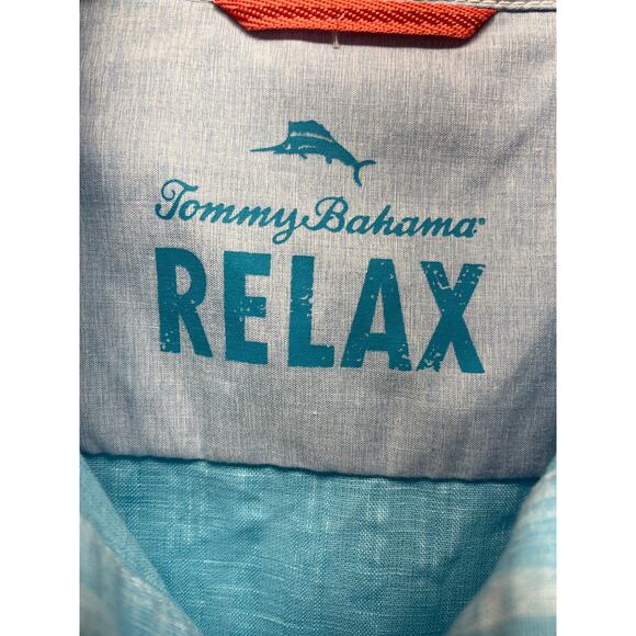 Tommy Bahama Relax Linen Blend Button Down Long Sleeve Shirt Size - Picture 8 of 13